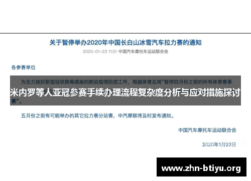 米内罗等人亚冠参赛手续办理流程复杂度分析与应对措施探讨