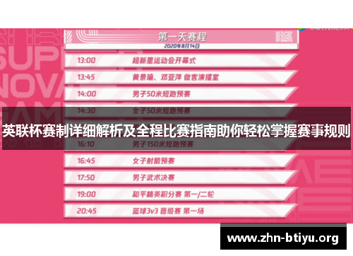 英联杯赛制详细解析及全程比赛指南助你轻松掌握赛事规则